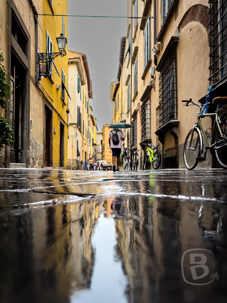 Lucca | Via Pozzotorelli bei regen