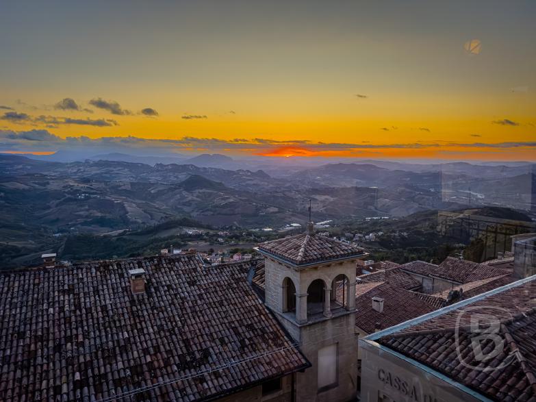 San Mario | Restaurant La Terrazza - Sonnenuntergang