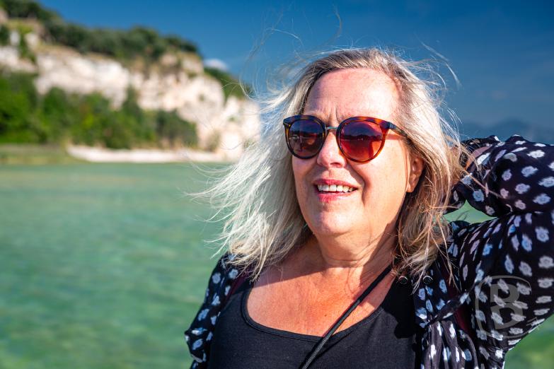 Sirmione | Jeannette auf der Il Pontile d’Sirmione