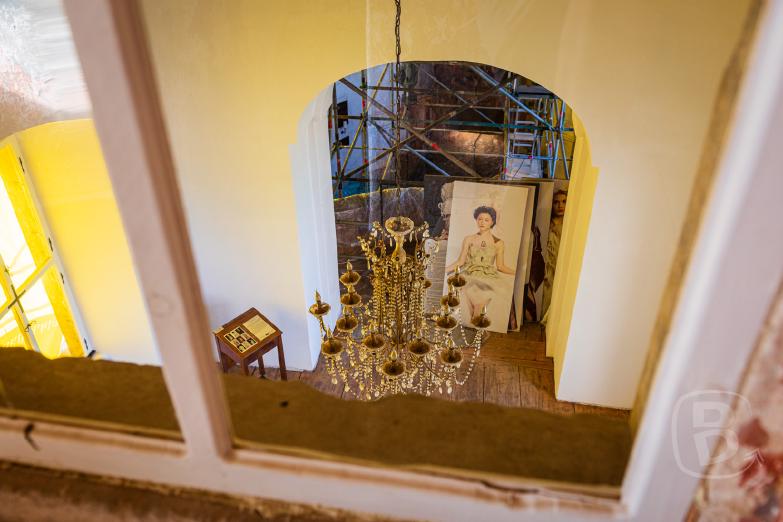 Polen | Blick in die Kirche vom Schloss Scharfeneck