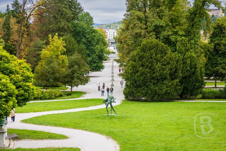 Slowenien/Ljubljana | Blick vom Schloss Tivoli im Tivoli-Park