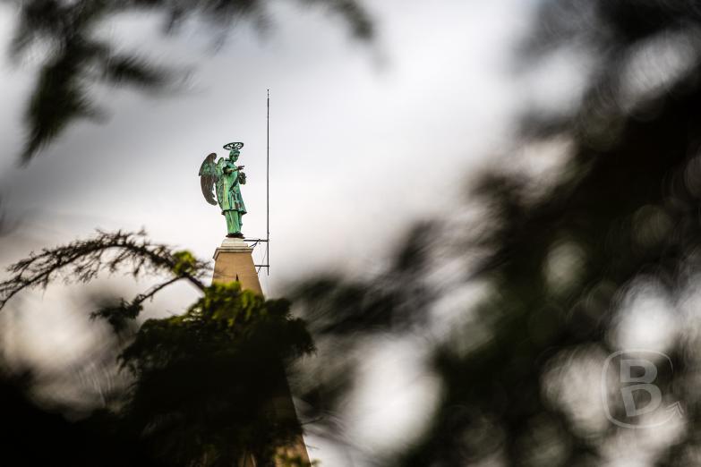 Slowenien/Piran | Erzengel Michael auf der Turmspitze der Domkirche des hl. Georg
