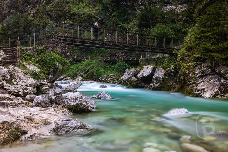Slowenien/Tolmin | Jeannette in der Tolmin-Klamm