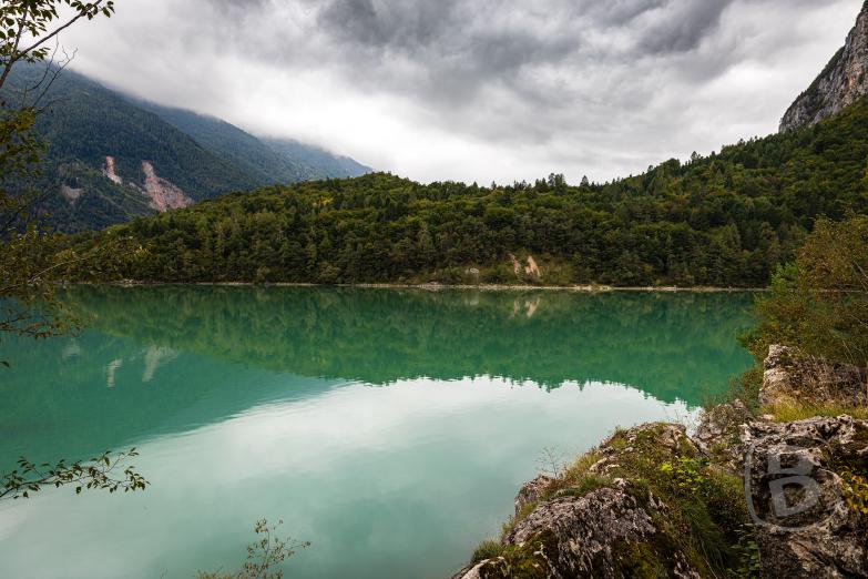 Italien/Lago di Molveno | Blick auf Fortini Napoleonici e Doss Corno
