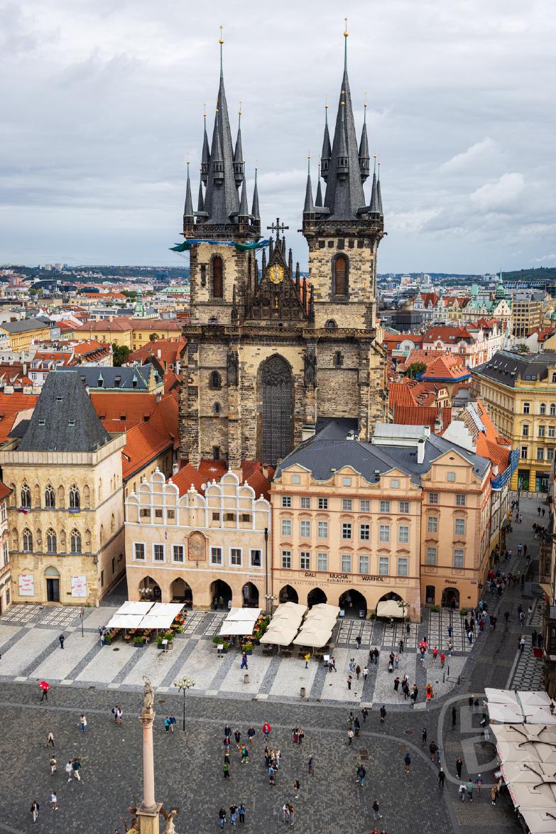 Tschechien/Prag | Altstädter Rathaus - Blick auf die Teynkirche
