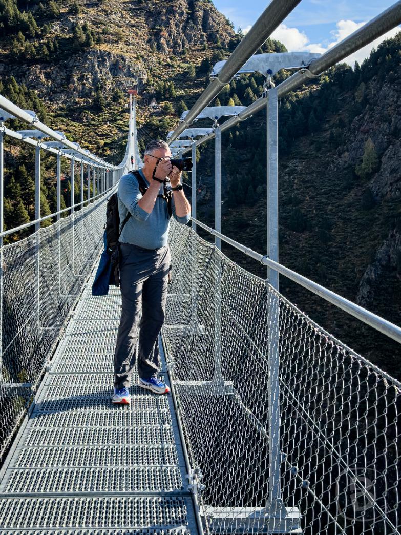 Andorra / Canillo | Dirk auf der Tibetischen Hängebrücke von Canillo