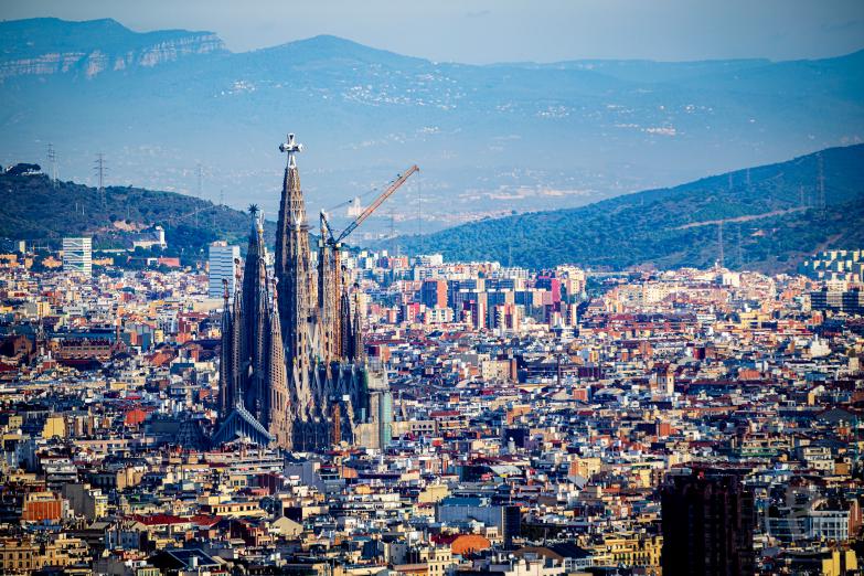 Barcelona / Castell de Montjuïc | Blick auf dir Basílica de la Sagrada Família
