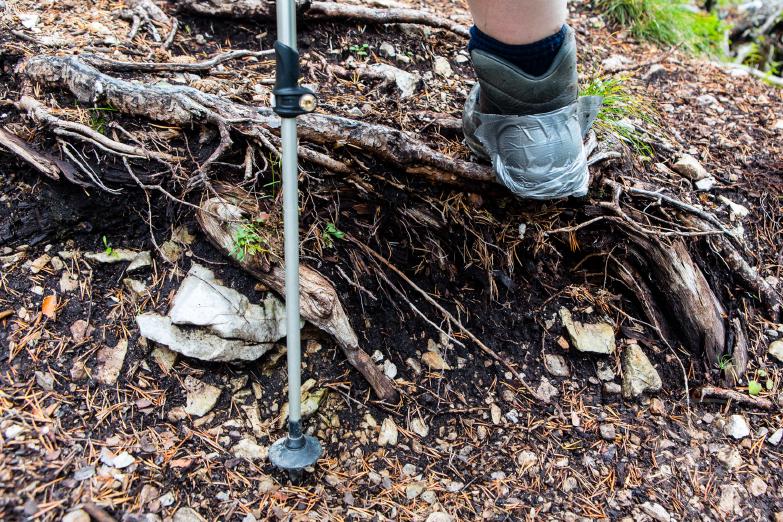 Defekter Wanderschuh