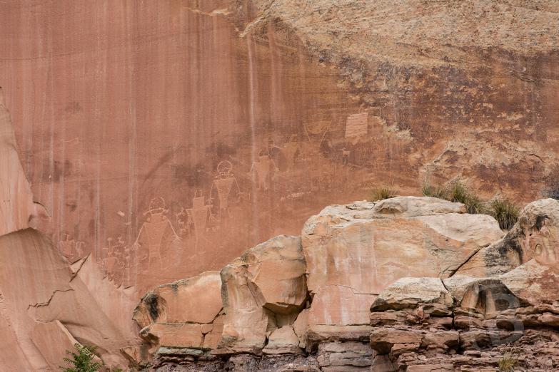 Capital Reef National Park | Felsgravuren auf dem Petroglyph Panel