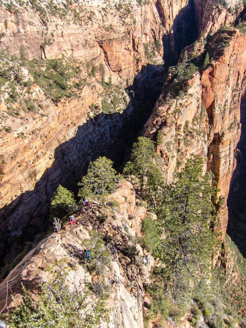 Zion National Park | Blick auf den schmalen Grat, der zu Angels Landing führt