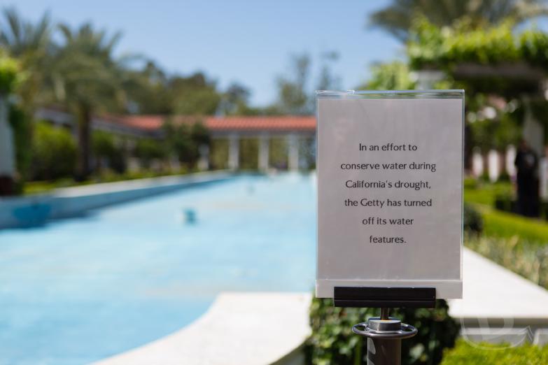Los Angeles | Wassersparen in Californien. Die Getty Villa hat das Wasser abgeschaltet.