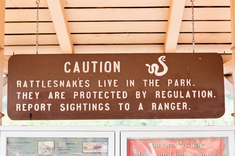 Red Rock State Park | Schild am Vistors Center