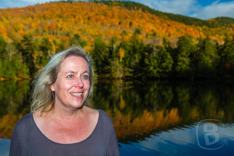 Plymouth | Jeannette vor dem Woodward Reservoir