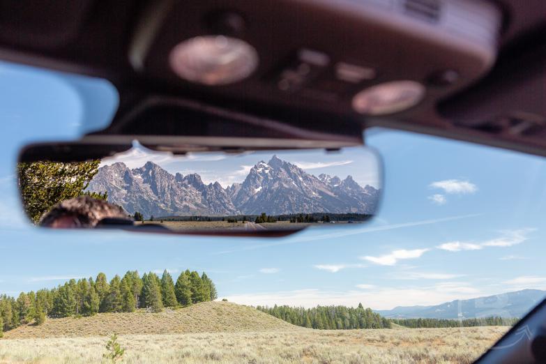 Teton NP | Blick in den Rückspiegel