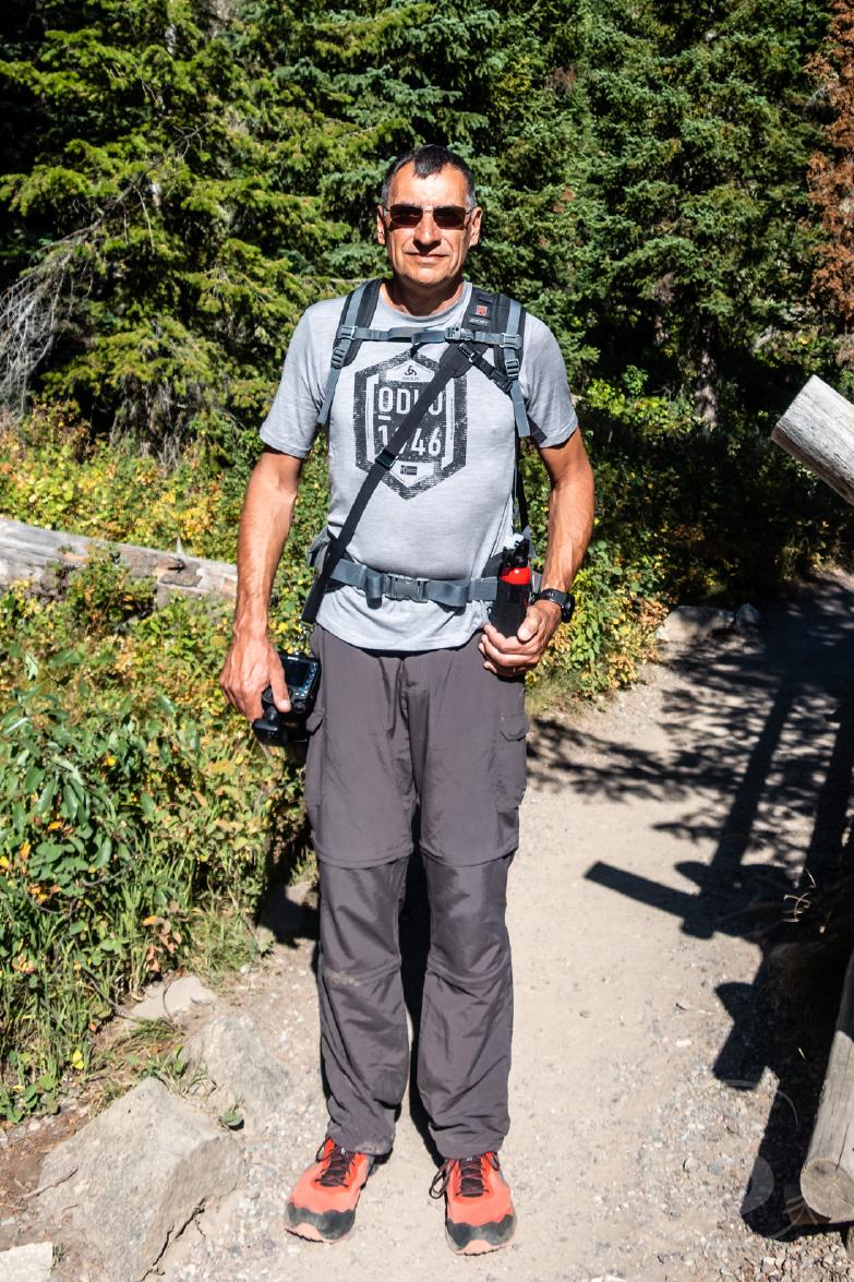 Teton NP | Dirk in “voller” Wandermontur
