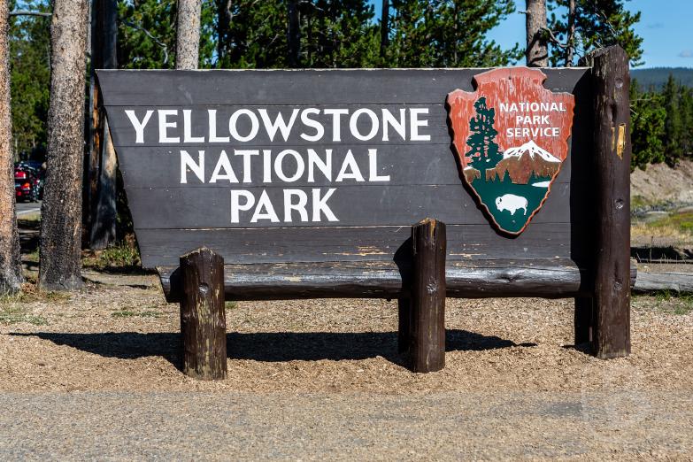 Yellowstone NP | Eingangsschild