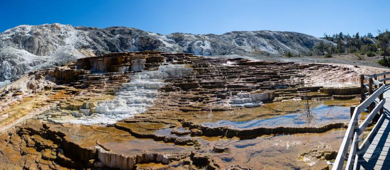 Yellowstone NP | Mammoth Hot Springs - Mound and Jupiter Terraces