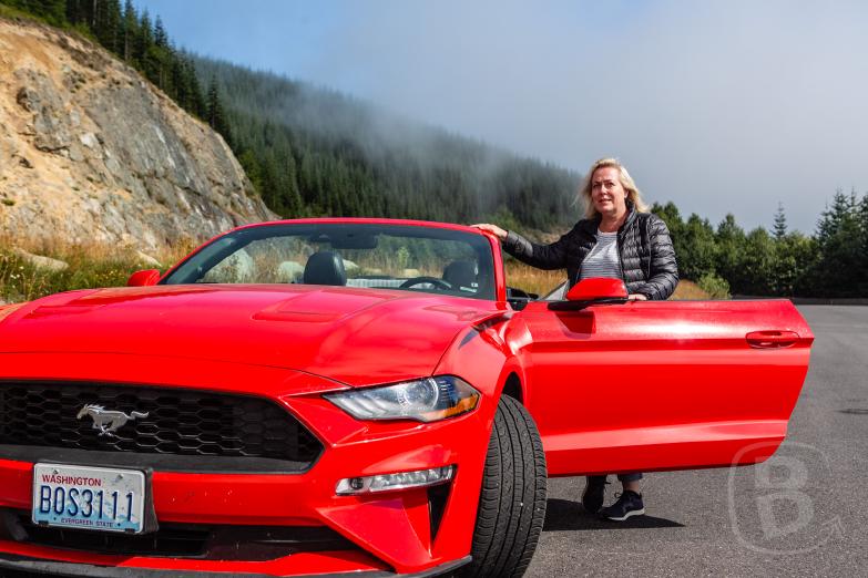 Mount St Helens | Jeannette vor unserem Pferdchen