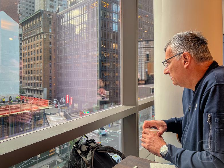 New York | Dirk ist fasziniert von der Baustelle vor dem Hotel